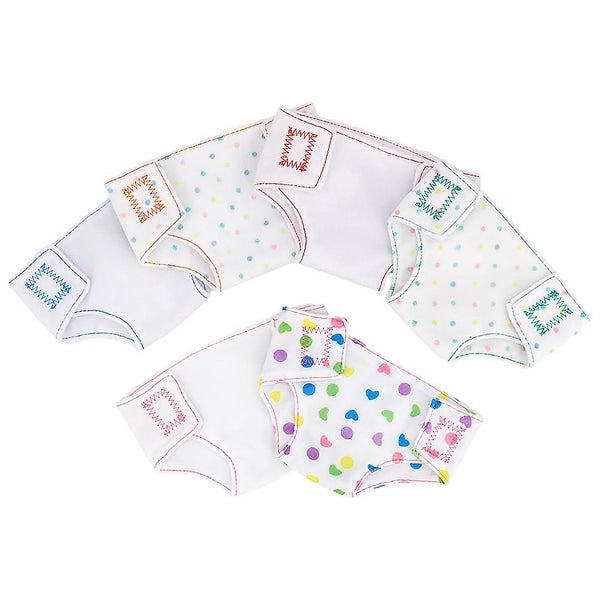6pcs Baby Doll Nappies Funny Dressing Game Clothes 18 Inch Doll Accessories Carousel 1