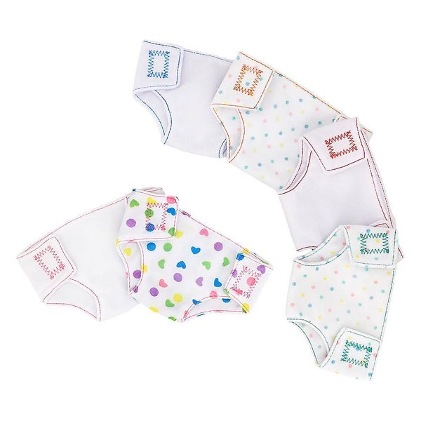 6pcs Baby Doll Nappies Funny Dressing Game Clothes 18 Inch Doll Accessories Carousel 2