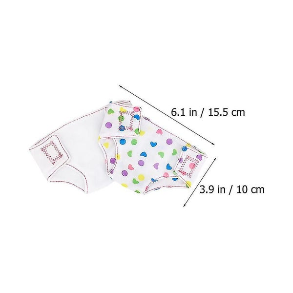 6pcs Baby Doll Nappies Funny Dressing Game Clothes 18 Inch Doll Accessories Carousel 3