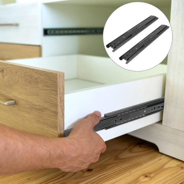 2 Pcs Drawer Tray Cabinet Drawer Rail Cabinet Drawer Runners Keyboard Drawer Sl Carousel 3