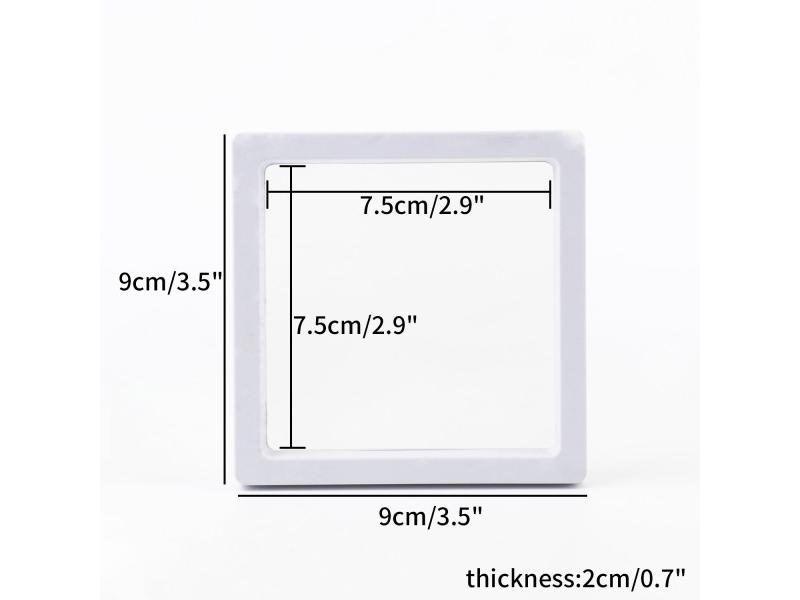 PE Film Black Jewelry Storage Box 3D Packaging Case Gemstone Free Stand Carousel 1