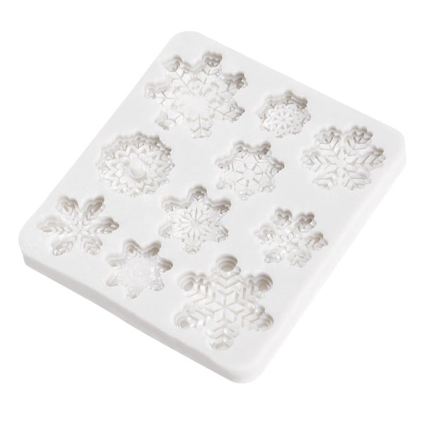 Ounona 10 Cavity Christmas Snowflake Mold Diy Non stick Silicone Cake Mold Heat Carousel 1