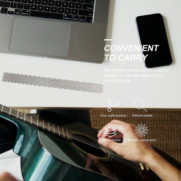 2pcs Guitar Repair Parts Guitar String Detection Rulers Guitar Supplies assort Carousel 2
