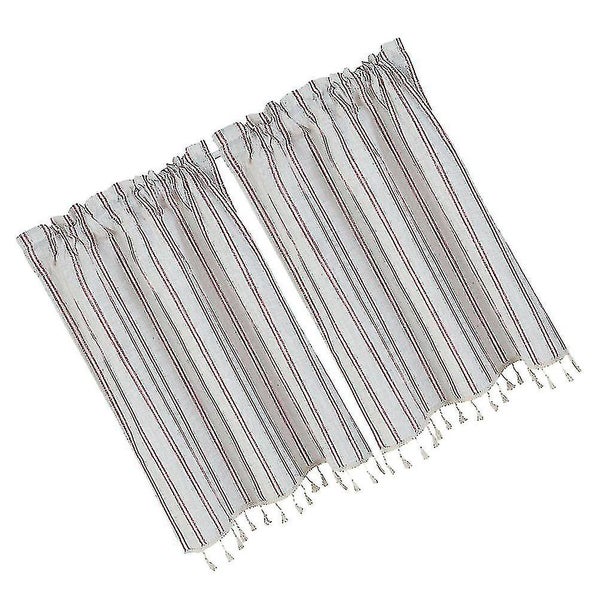 Vintage Curtains Burlap Curtain Shade Short Blackout Curtains Linen Window Curt Carousel 5