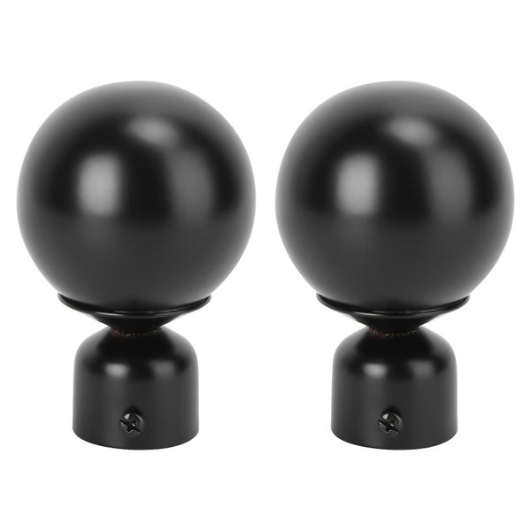 2pcs Decorative Home Curtain Rod End Curtain Rod Final Curtain Rod End Curtain Carousel 2