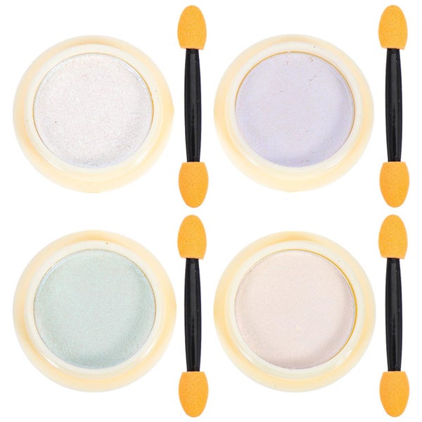 4 Sets Nail Glitter Powder Glitter Nail Powder Nail Powder Iridescent Holograph Carousel 3