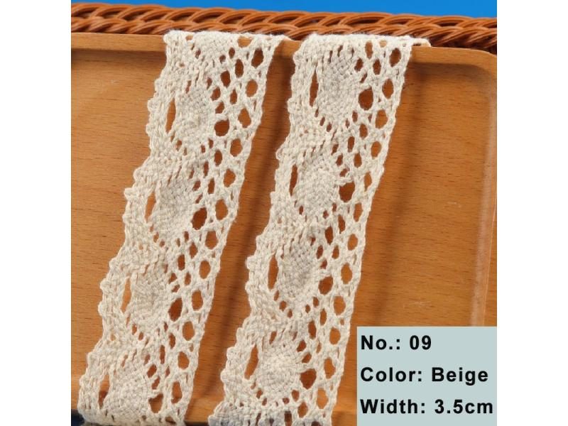 2 5 Yards Cotton Lace Trim For Sewing Craft Wedding Decor White Beige Carousel 1