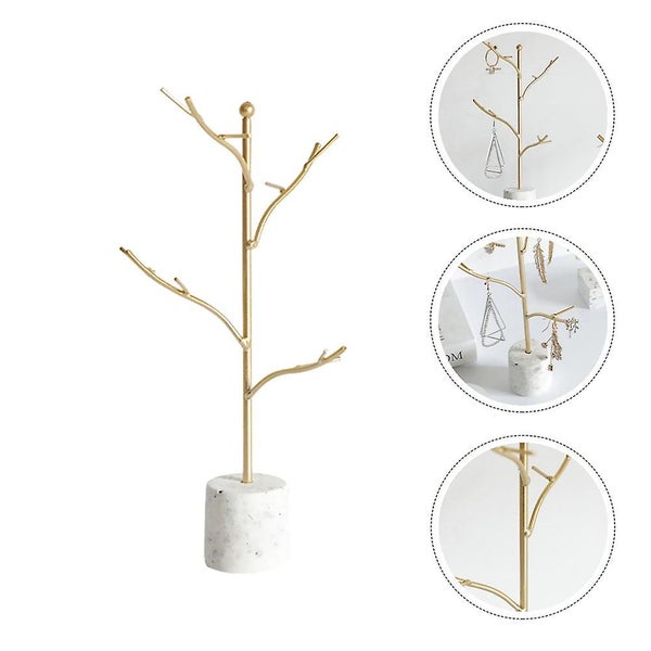 1pc Jewelry Display Stand Jewelry Storage Rack Earring Necklace Holder For Wome Carousel 4