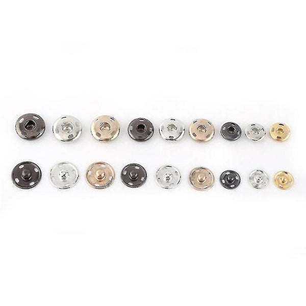 50 Sets Brass Fasteners Buttons Sewing Sewing Snaps Black Buttons Sewing Button Carousel 2