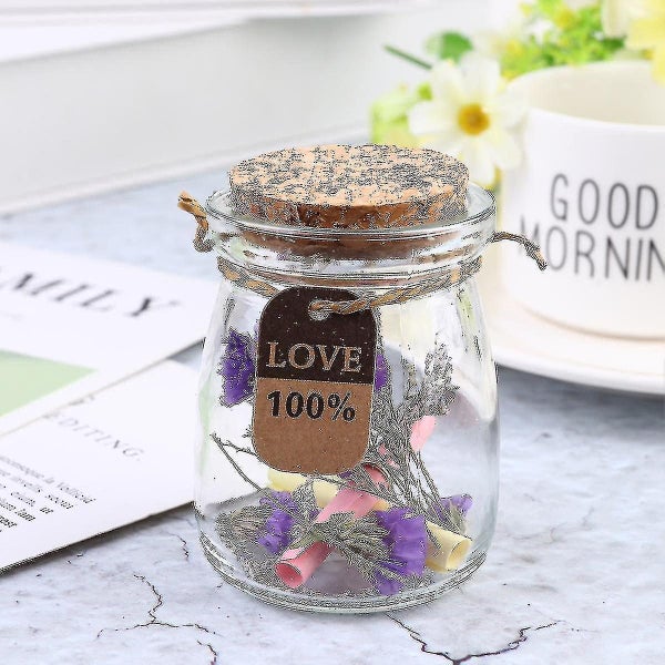 Glass Set Home Decor Set Mini Glass Bottles Cork Glass Wish Bottle Mini Driftin Carousel 2