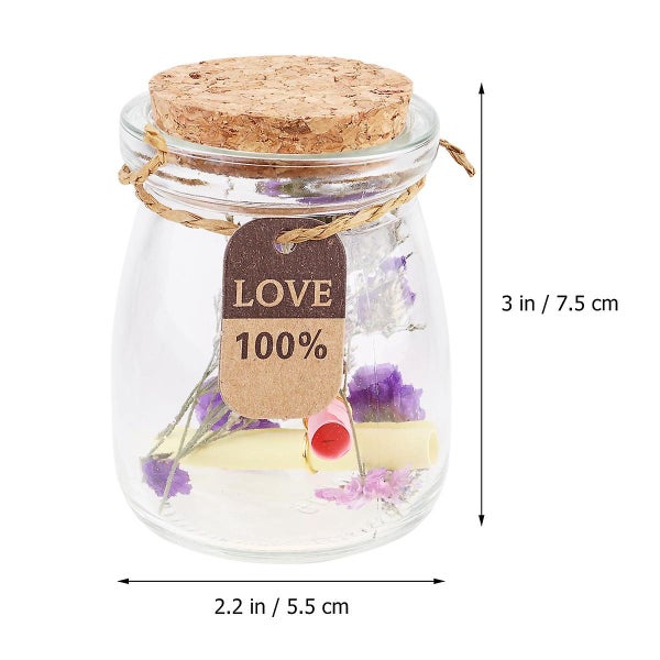 Glass Set Home Decor Set Mini Glass Bottles Cork Glass Wish Bottle Mini Driftin Carousel 3