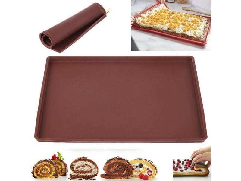 Silicone Baking Mat Cake Roll Pad Macaron Swiss Roll Oven Mat Bakeware Baking Carousel 1