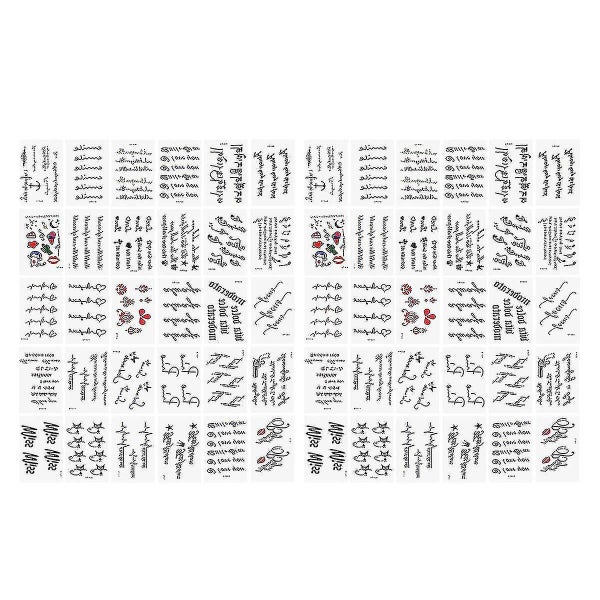 2 Sets Sticker Letters Temporary Tattoos Temporary Tattoos Sticker62963562391809111
