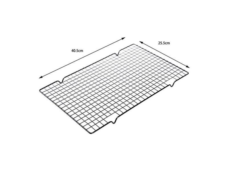 Wire Grid Cooling Tray Cake Food Rack Kitchen Stainless Steel Baking Pizza Carousel 1