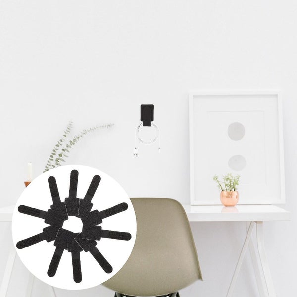 40pcs Cable Organizer Hook And Loop Cable Management Strap Adhesive Cable Tie Carousel 2