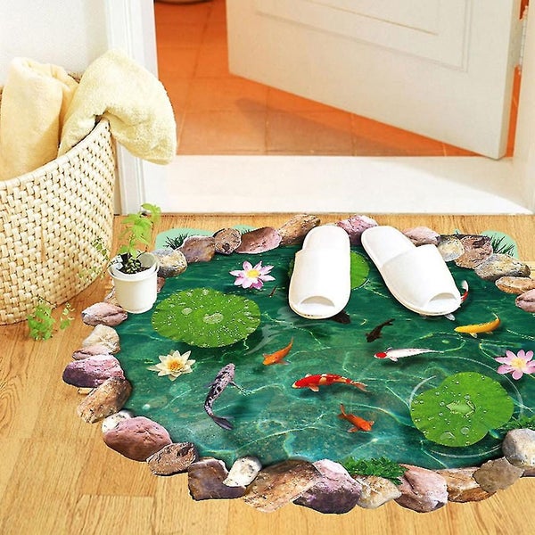 Nursery Wall Decals Removal Floor Mural 3d Wall Stickers 3d Fish Pond Tile Stic Carousel 2