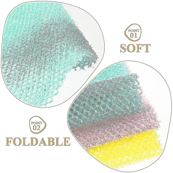 3pcs African Bath Sponge Exfoliating Shower Body Scrubber Back Scrubber Shower Carousel 3