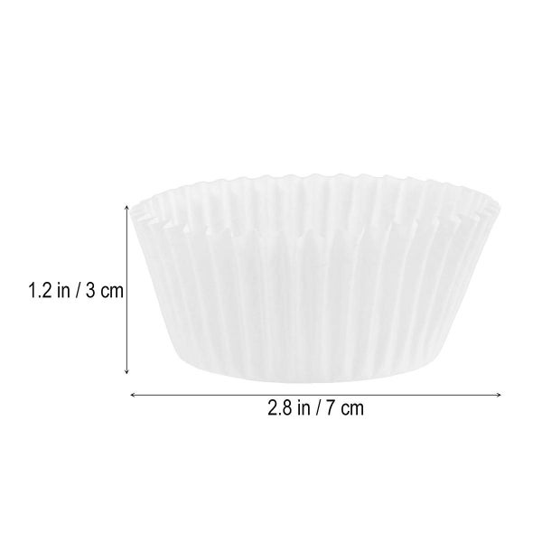 100 Pcs White Wrapping Paper Lollipop Wrappers Muffin Wrappers Paper Muffin Lin Carousel 3