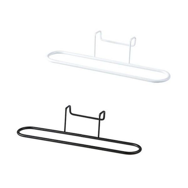 2pcs Towel Rack Organizer No Drilling Cabinet Cupboard Hanger For Kitchen Bathr Carousel 1