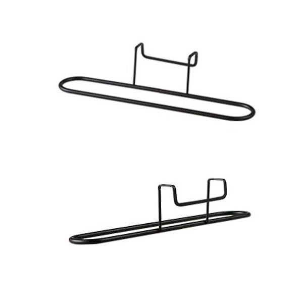 2pcs Towel Rack Organizer No Drilling Cabinet Cupboard Hanger For Kitchen Bathr Carousel 2