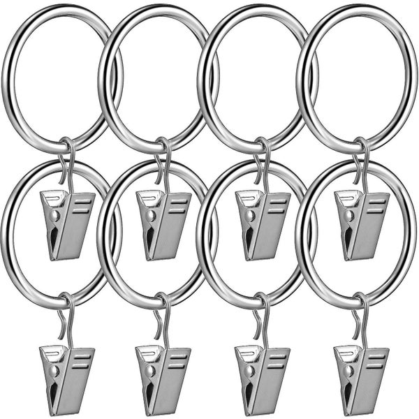 40 Pcs Decoration Hooks Drapery Rings Clips Curtain Hangers Clips Curtain Rings Carousel 1