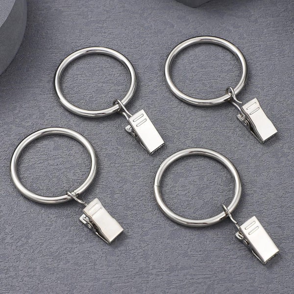40 Pcs Decoration Hooks Drapery Rings Clips Curtain Hangers Clips Curtain Rings Carousel 2