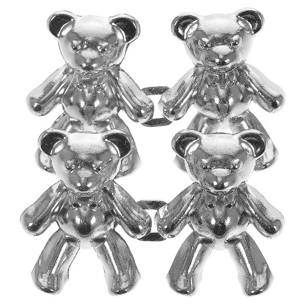 2 Pairs Bear Button Pins Adjustable Jean Buttons Pins Pant Clips Nail free Reus Carousel 1