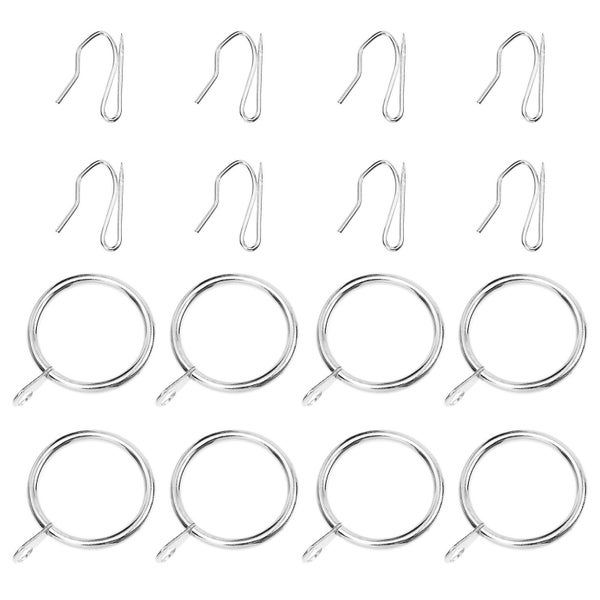 1 Set Household Curtain Rings Curtain Hooks Curtain Ring And Hook Kit Curtain A Carousel 2