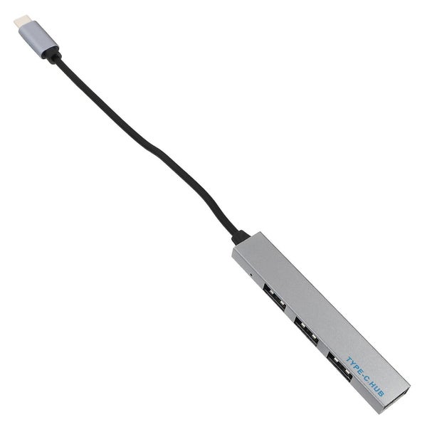 1pc Aluminium Alloy Usb Hub Office Laptop 4 Ports Expansion Transfer Adapter Carousel 3