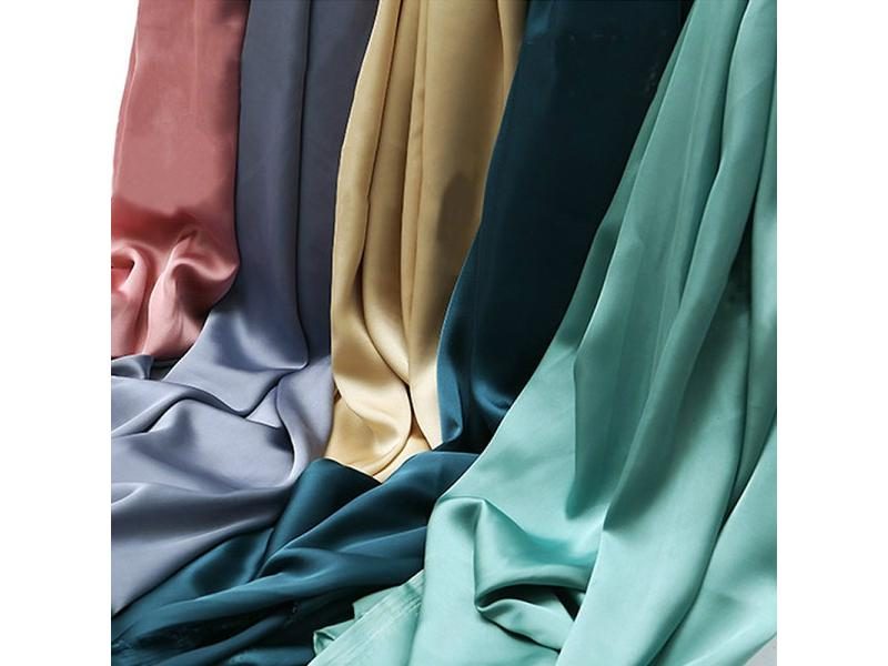 3/5/10m Soft Silky Satin Fabric Designer Fabric Solid Color Polyester Fabric Carousel 2