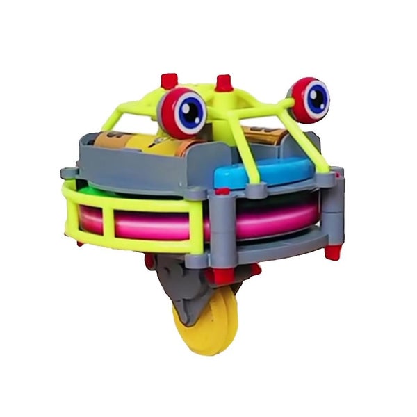 1pc Tumbler Unicycle Robot Toy Wire Walking Assembly Gyro Toy no Battery Carousel 1