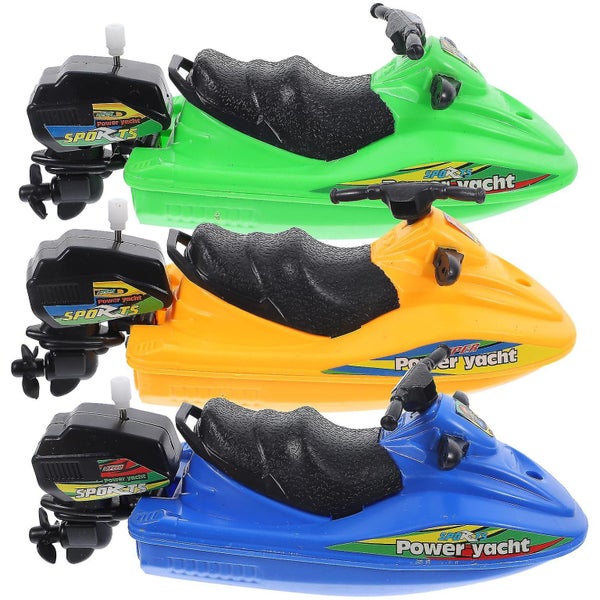 3pcs Kids Bath Toy Toddler Shower Toy Wind Up Motorboat Bath Toy Wind Up Motorb Carousel 1