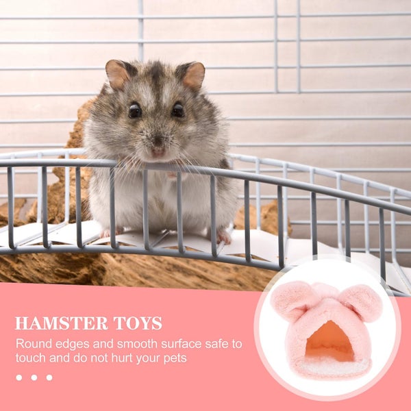 Stuffed Hamster Mice Warm House Hamster Sleeping Bag Small Animal Cage Guinea P Carousel 2