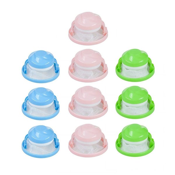 10 Pcs Floating Lint Catcher Laundry Hair Lint Traps Float Filter Bag Laundry H Carousel 1