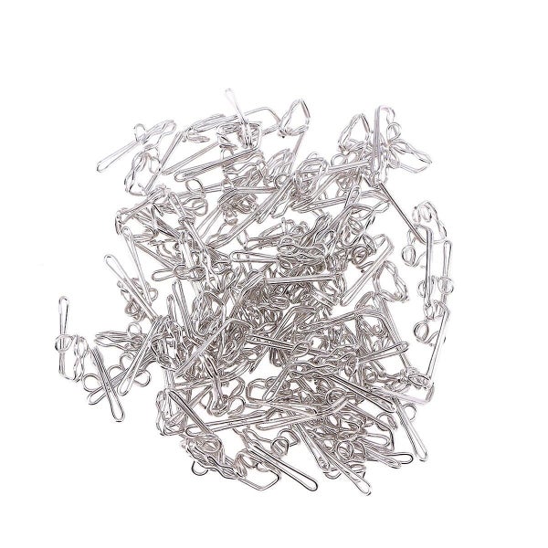 100 Pack Metal Curtain Hooks Curtain Accessories Metal Curtain Header Tape Drap Carousel 2