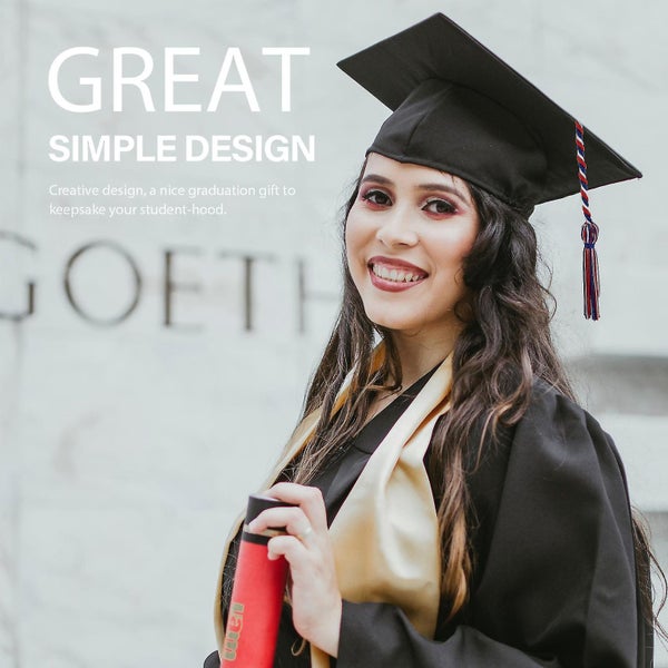 2pcs Graduation Doctor Bachelor Hat Tassel Pendants Graduation Supplies Carousel 4