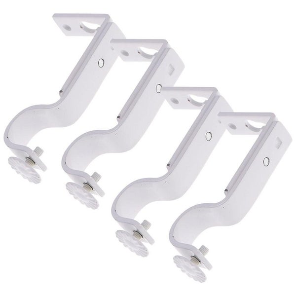 2 Pairs Of Curtain Rod Brackets Heavy Duty Curtain Rod Holders Metal Curtain Ro Carousel 2