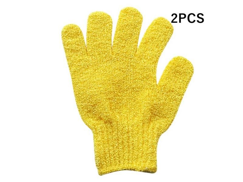 6pcs Exfoliating Gloves Bath Sponge Body Dead Skin Remover Shower Brush Scrub Carousel 1