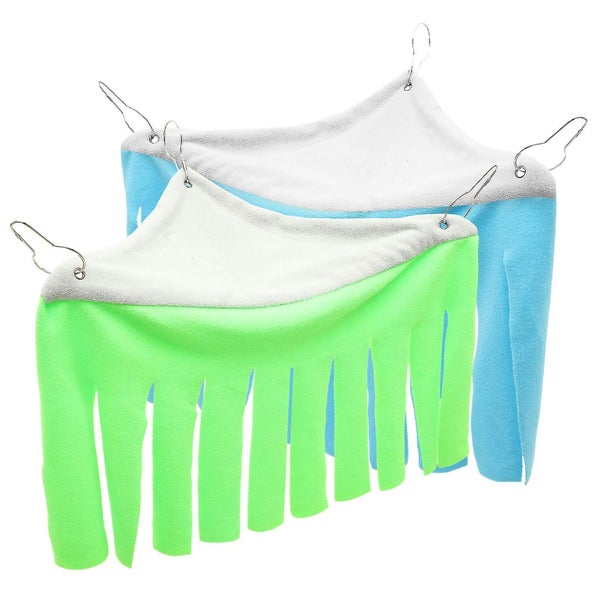 2 Pcs Ferret Hammock Pet Cage Hammock Hamster Hideout Guinea Pig House Bunny To Carousel 3