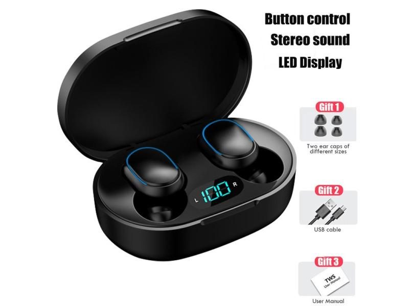 TWS True Wireless Bluetooth 5.0 Earbuds With Pressure Touch Control IPX5 Carousel 1