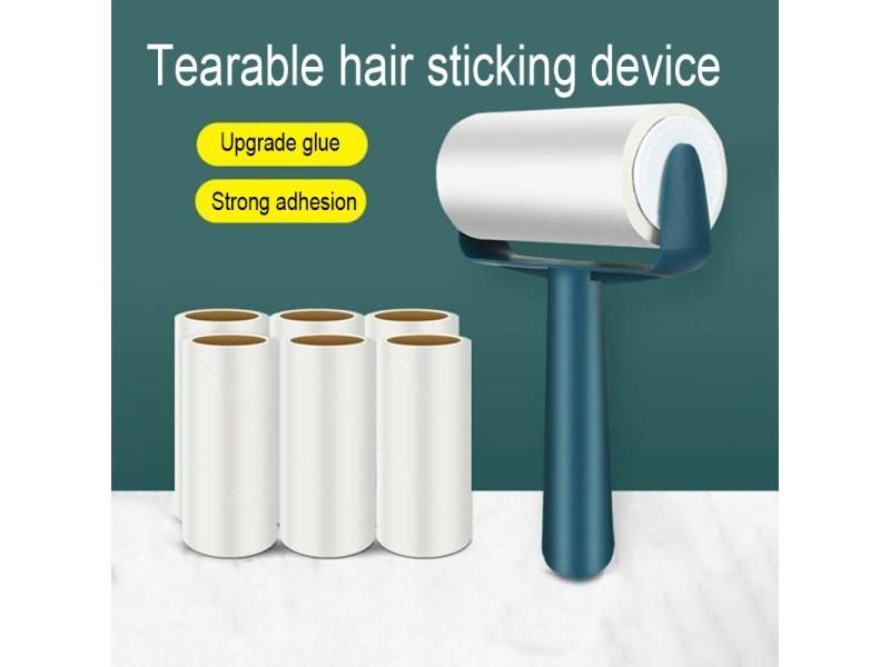 Tearable Roll Paper Sticky Roller Brush For Pet Hair Carpet Cleaning Carousel 2