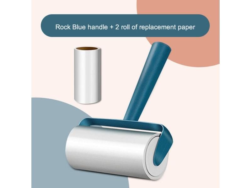 Tearable Roll Paper Sticky Roller Brush For Pet Hair Carpet Cleaning Carousel 1