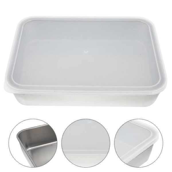 Cookie Containers Lids Baking Pan Appetizer Plate Fruit Box Rectangular Baking Carousel 2