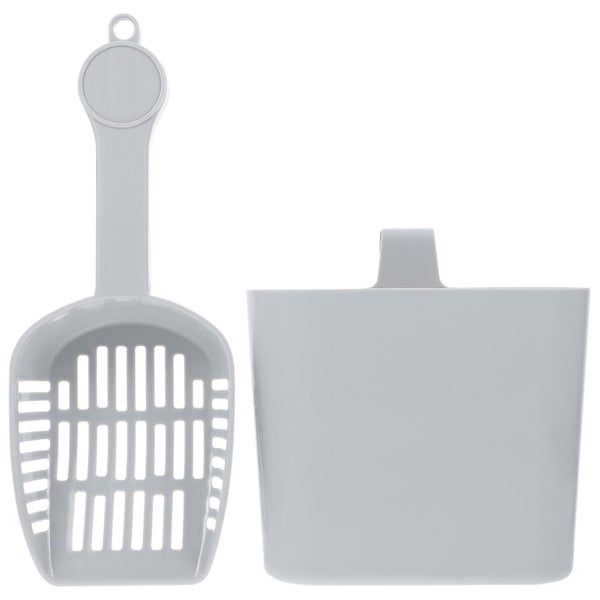 2 Pcs Spoons Set Cat Poop Scoop Kitten Litter Scoop Cat Litter Waste Receptacle Carousel 1