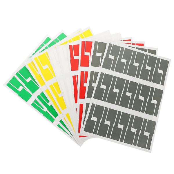 10 Sheets Of Cable Organizer Stickers Cord Tags Colorful Cord Labels Convenient Carousel 2