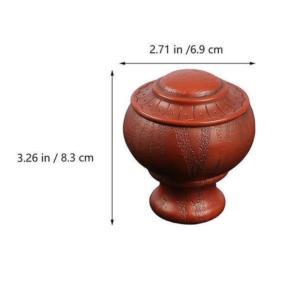 2pcs Decorative Home Curtain Rod End Curtain Accessory Curtain Rod End Curtain Carousel 4