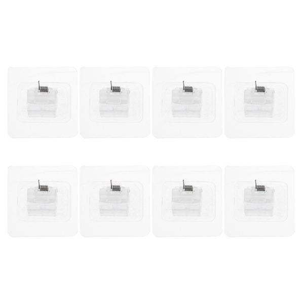 8 Pcs Curtain Rod Brackets Hooks Adhesive Curtain Rod Holder Hooks Curtain Rod Carousel 1
