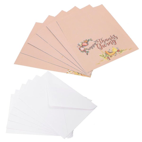12 Sets Blank Cards Party Thank Cards Thanksgiving Cards Thank You Notes Envelo Carousel 4