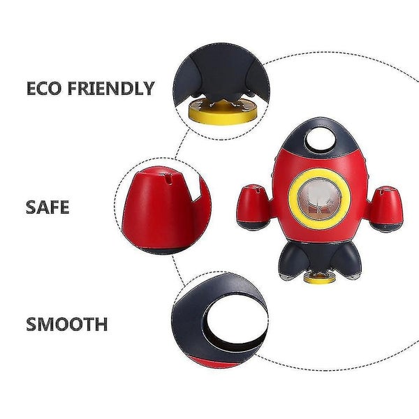 1pc Rockets Bathing Toy Baby Bath Supply Children Bathing Toy Shower Plaything Carousel 3