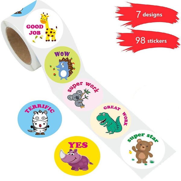 3 Rolls Scrap Book Stickers Envelope Seal Sticker Notebook Stickers Decorative Carousel 2